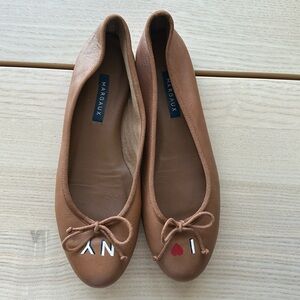 Margaux Demi Nappa Ballet Flat- I LOVE NY hand painted.